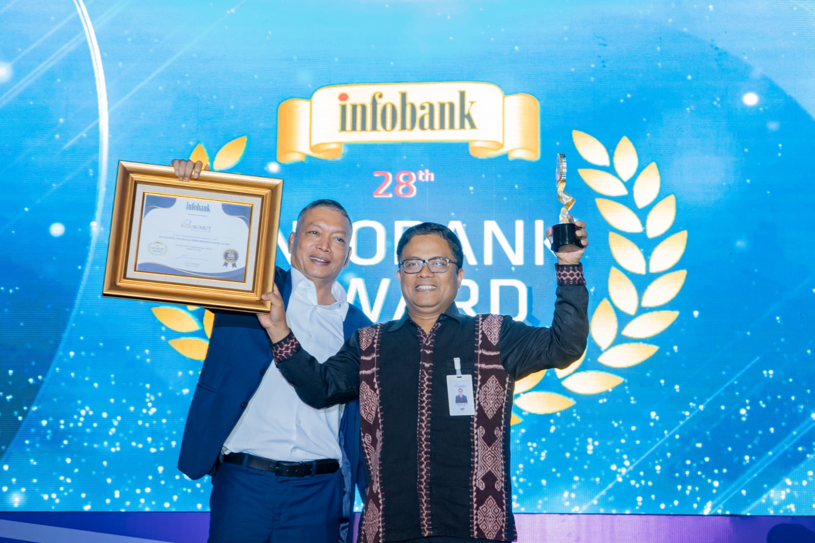 Sabet Golden Trophy Infobank Awards 2023, Dirut: Ini Hasil Kerja Keras Seluruh Insan Bank Sumut