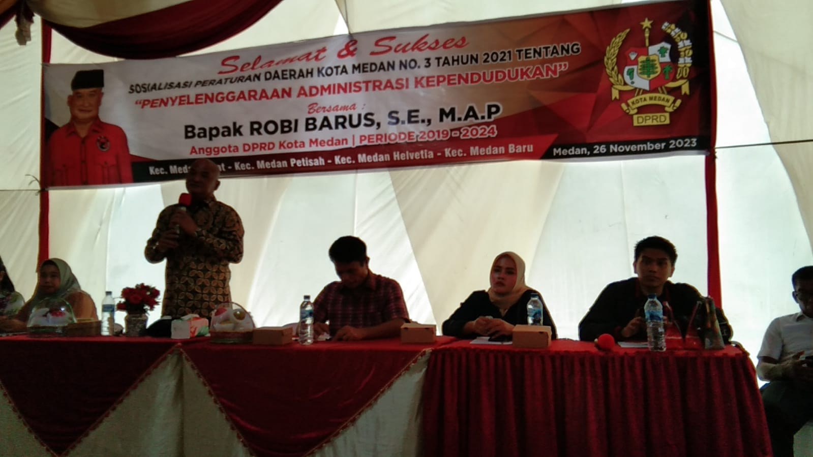 Robi Barus Minta Warga Medan Tertib Administrasi Kependudukan