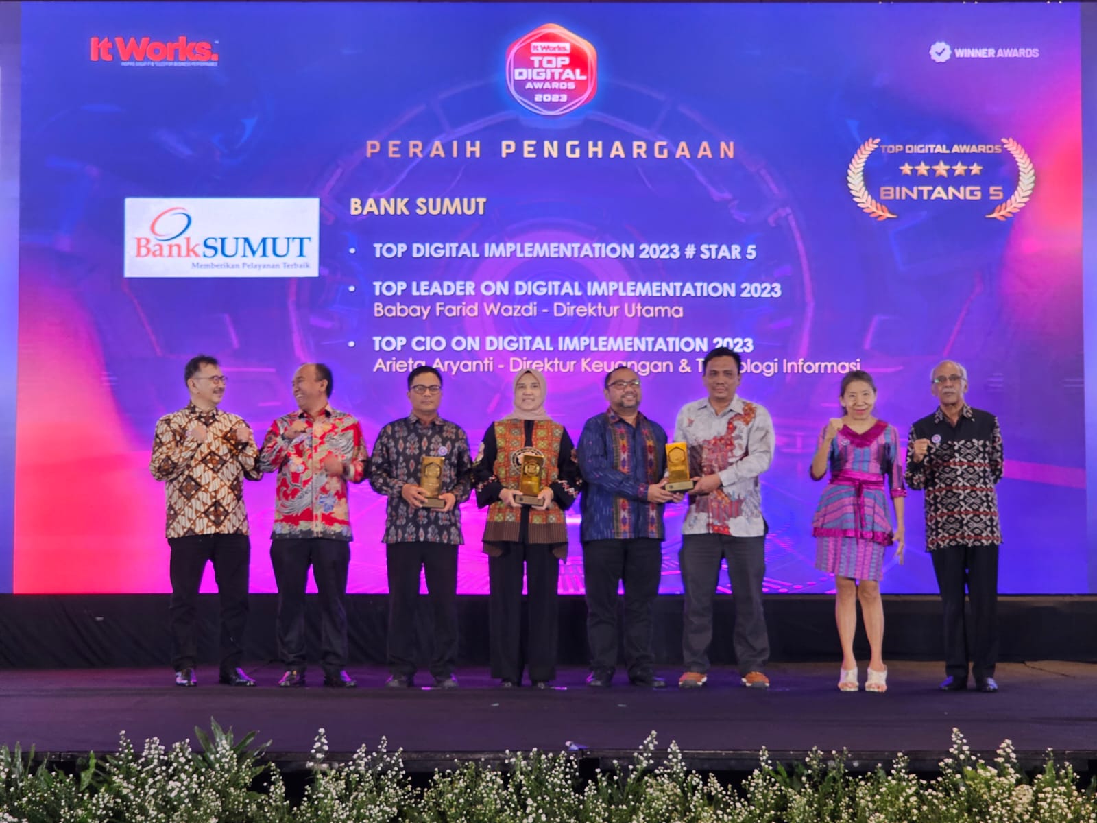 Bank Sumut Sabet Tiga Penghargaan Top Digital Awards 2023