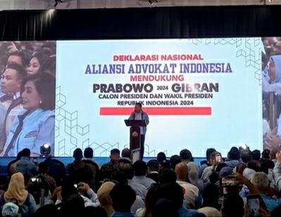 Ribuan Advokat Deklarasi Dukung Prabowo-Gibran, Otto Hasibuan: Semua Atas Inisiatif Sendiri