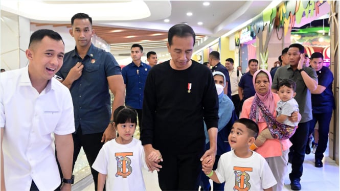 Serba-Serbi Mudik Ala Jokowi, Kunjungi Medan Hingga Main di Mall Bareng Cucu