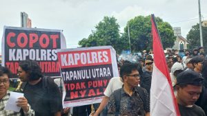 Datangi Polda Sumut, Pospera Desak Kapolda Copot Kapolres Taput