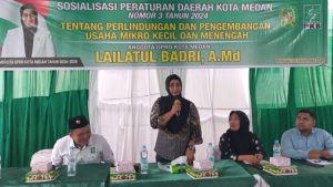 Lailatul Badri Kecewa Dinas UKM dan SDABMBK Medan Tak Hadir saat Sosper