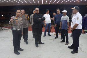 Kapolrestabes Medan Cek Pos Pam di Stasiun KA