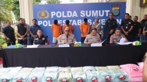 Tiga Orang Kurir Sabu Jaringan Malaysia Diringkus Polrestabes Medan