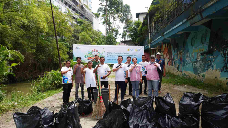 Green Action Zero Waste Warriors, PLN Icon Plus Sumbagut Lakukan Pengumpulan Sampah dan Edukasi Lingkungan di Sungai Babura