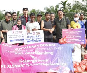 FJPI Sumut dan XLSMART Salurkan Bantuan untuk Korban Banjir di Aceh Tamiang