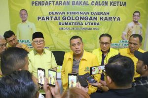Kembalikan Formulir Bacalon Ketua Golkar Sumut, Suara Mayoritas Dukung Andar Amin Harahap