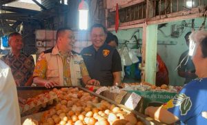 Cek Harga Kebutuhan Pokok, Satgas Pangan Polri Sidak Pasar Simpang Limun