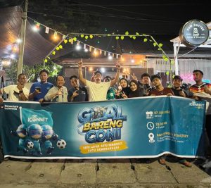 GOAL Bareng CONI, ICONNET Ajak Pelanggan Nobar Piala Dunia di Medan Johor